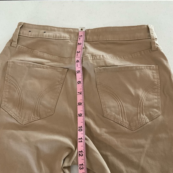 Hollister Jeans High-Rise Super Skinny Khaki Pants Classic Stretch Wmns Size 7L - Picture 7 of 11